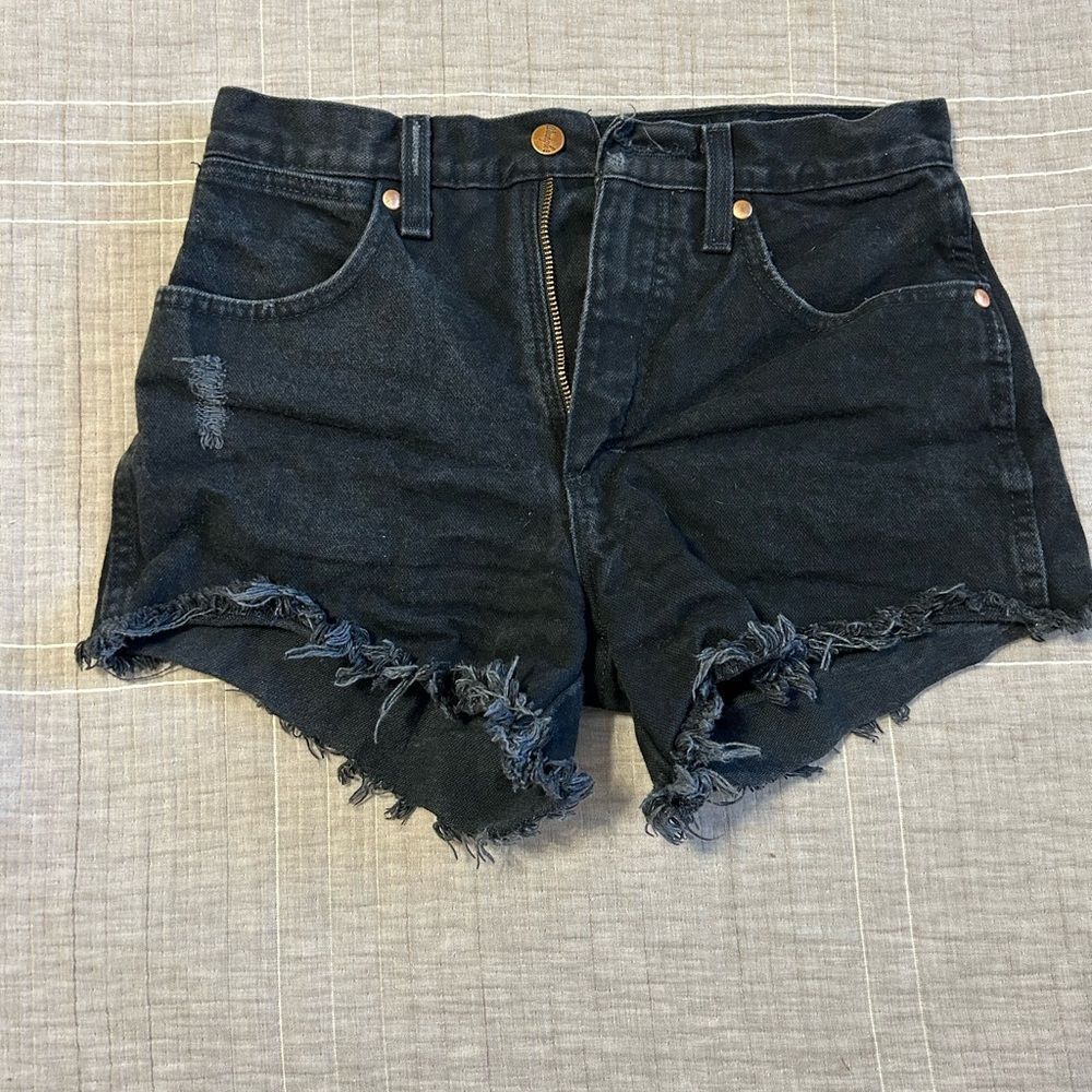 Black Wrangler Cut offs